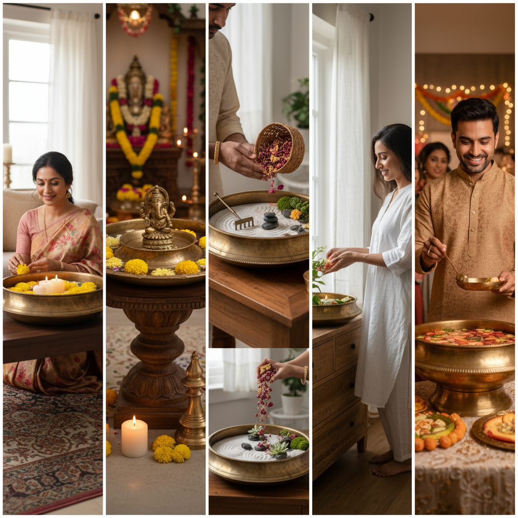 Beyond Blooms: 5 Creative Ways to Style a Bronze Uruli in Your Home