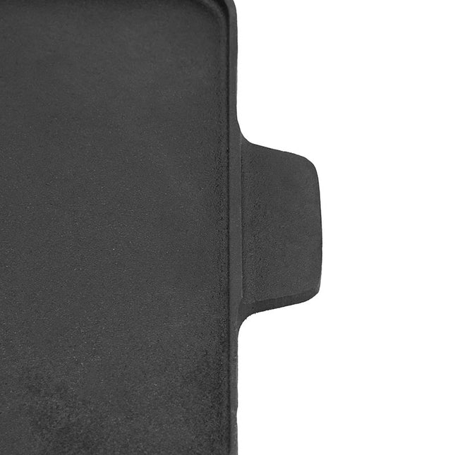 Pre-Seasoned Black Cast Iron Griddle Pan Reversible (Tawa + Grill Pan)-Black
