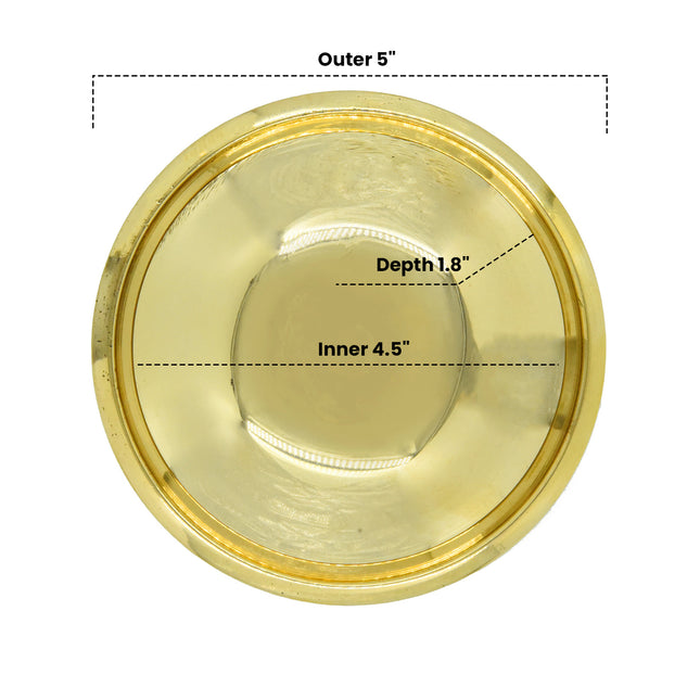 Traditional Brass Solid Decorative Uruli for Interior Decoration