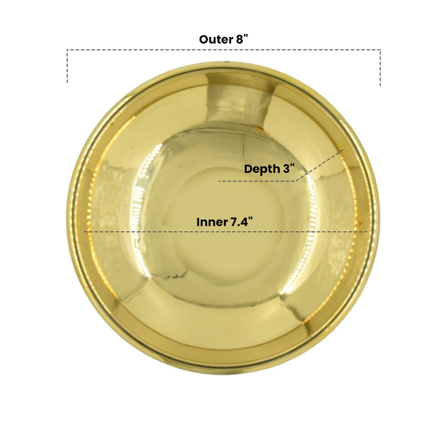 Traditional Brass Solid Decorative Uruli for Interior Decoration