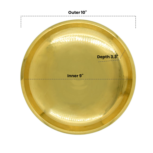 Traditional Brass Solid Decorative Uruli for Interior Decoration