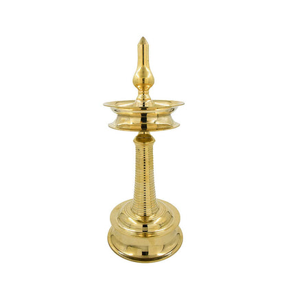 Authentic Kerala Brass Nilavilakku Lamp for Home Decor and Pooja