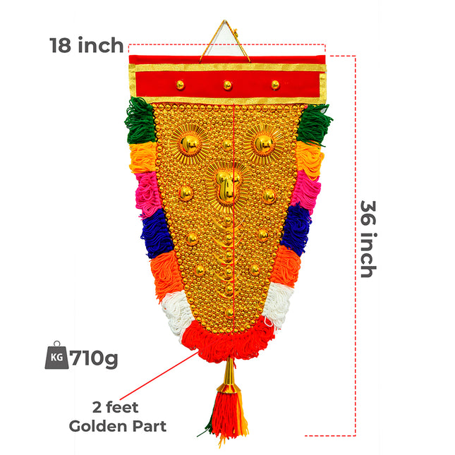 Handmade Nettipattam - Elephant Caparison