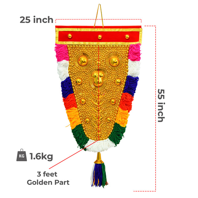 Handmade Nettipattam - Elephant Caparison