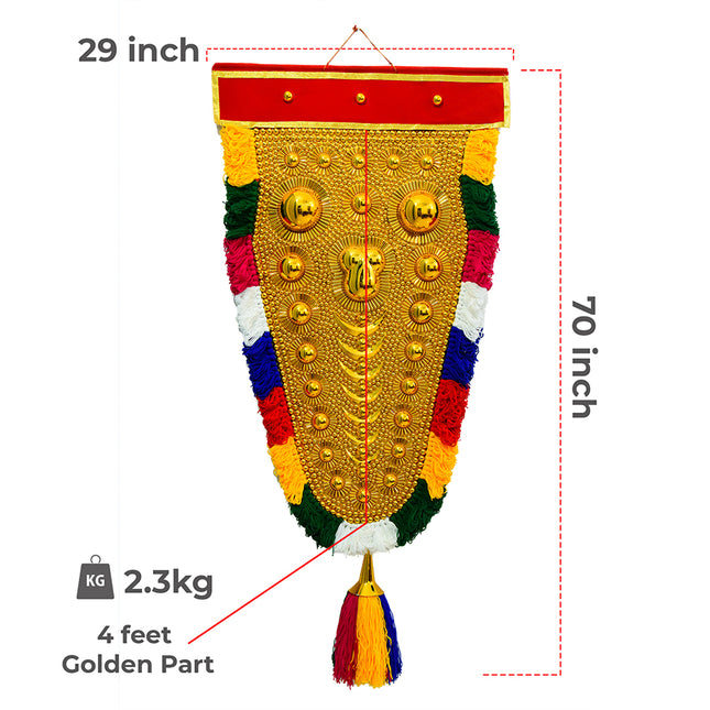 Handmade Nettipattam - Elephant Caparison