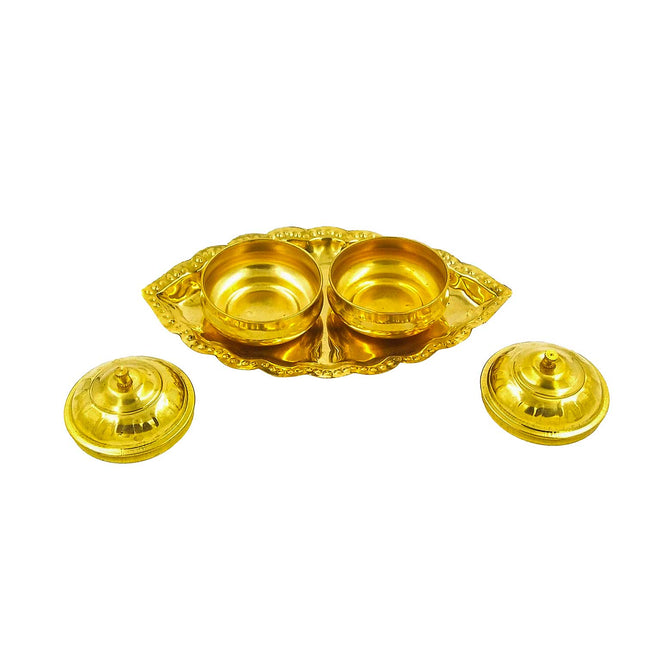 Brass Sindoor Box - Kumkum Cheppu
