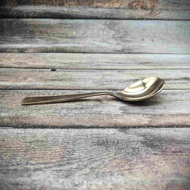 Bronze Polished Serving Spoon – Premium Handcrafted Tableware (8 Inch)