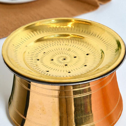 Handcrafted Brass Rice Pot with lid