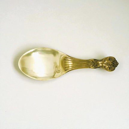 Brass Rice Palta | Traditional Brass Serving Spoon for Rice | Handcrafted Kitchenware