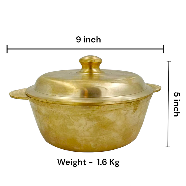 Bronze Handi With Lid