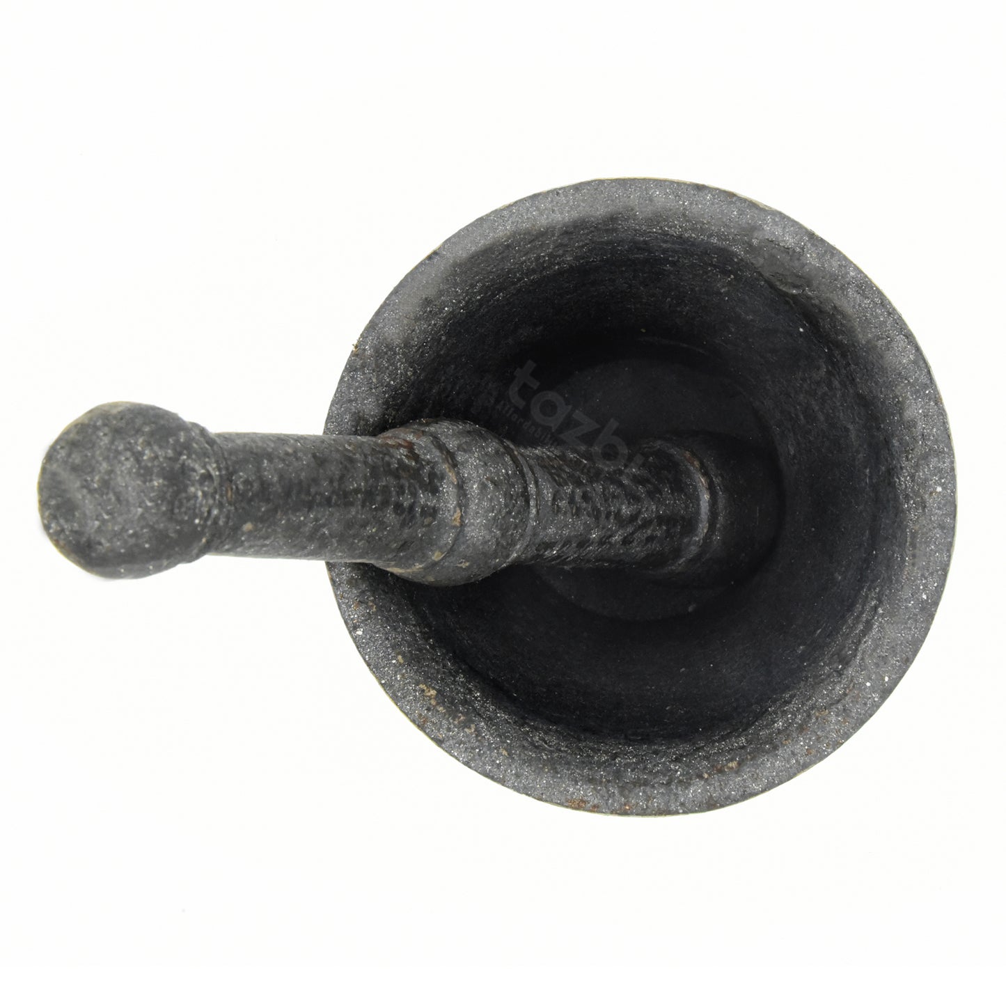 Pure Cast Iron Mortar Pestle Set for Grinding Spices, Mashing Herbs, Mixing Spices in Traditional Way at Home - Height 11 cm