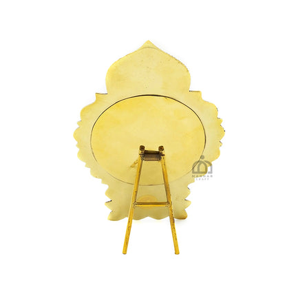 Aranmula kanandi (Metal Mirror) Round Frame with Back stand - 2.75 inch