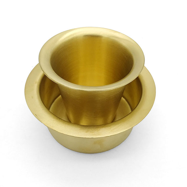 Premium Brass Tumbler & Dabra set - (Matt finish)