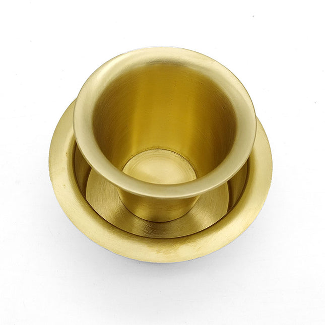 Premium Brass Tumbler & Dabra set - (Matt finish)