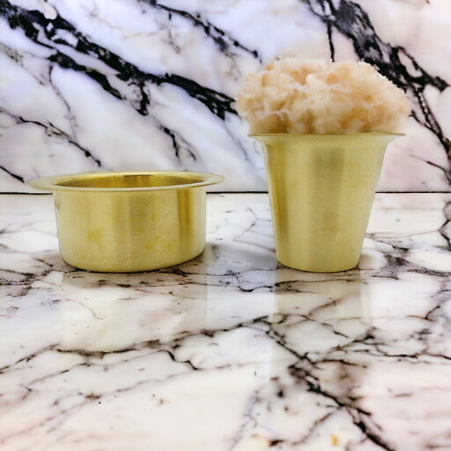 Premium Brass Tumbler & Dabra set - (Matt finish)