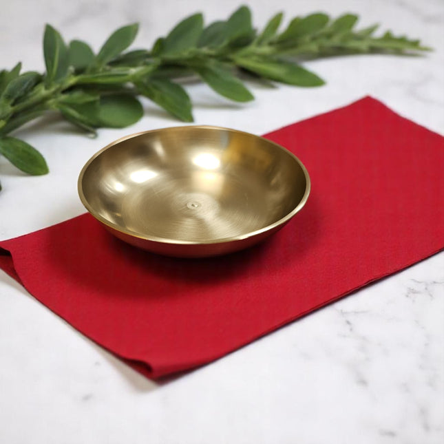Bronze kansa Exquisite Thali Set | 6 Pcs Matte Finished kansa Dinner Set | Traditional Indian Bronze serveware