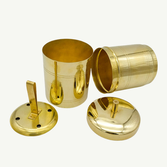 Handcrafted Brass Coffee Filter - Brew Rich, Authentic South Indian Coffee