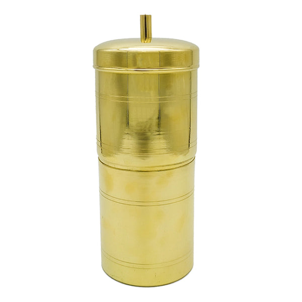 Handcrafted Brass Coffee Filter - Brew Rich, Authentic South Indian Coffee