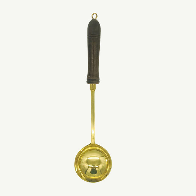 Brass Ladle with Wooden Handle