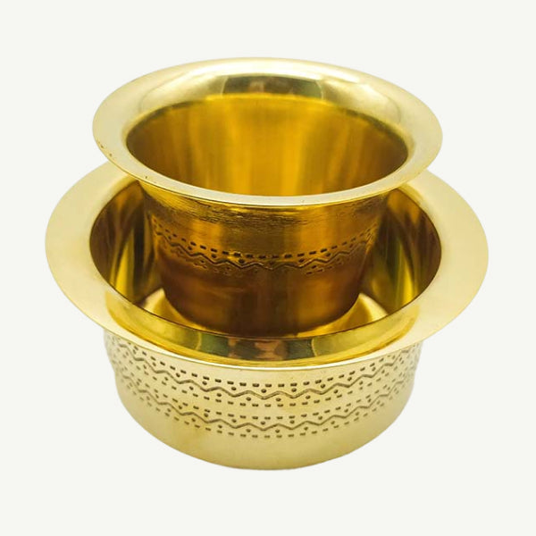 Premium Brass Tumbler & Dabra set
