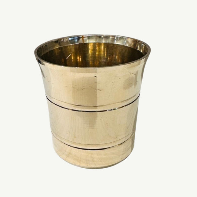 Premium bronze glass tumbler with design